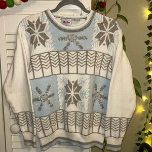 Vintage 90s Snowflake Crewneck